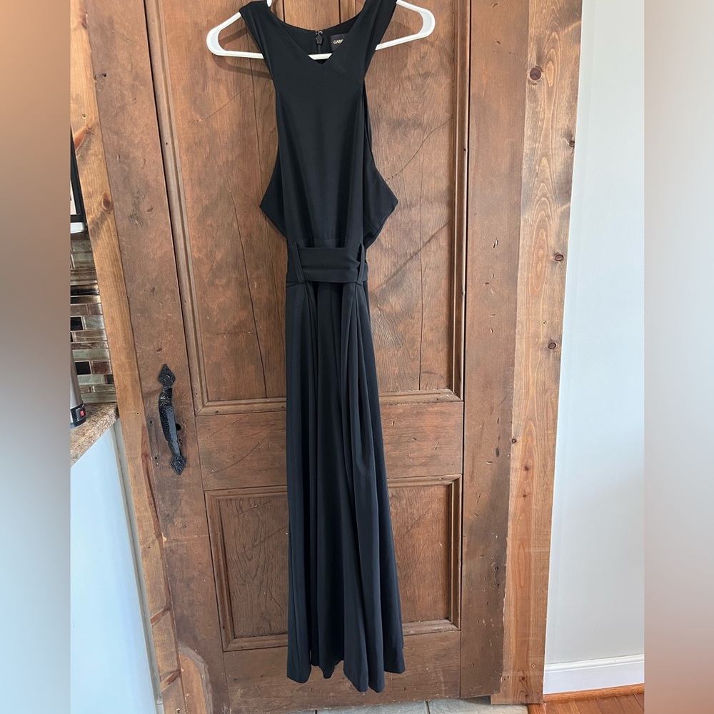 GABRIELLE UNION NEW YORK & COMPANY WIDE LEG JUMPSUIT WITH BELT